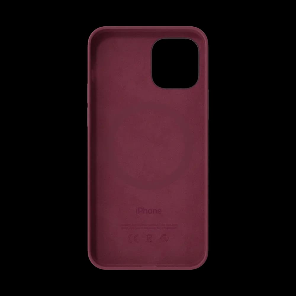 iPhone 12 Silicone Case with MagSafe Plum 3