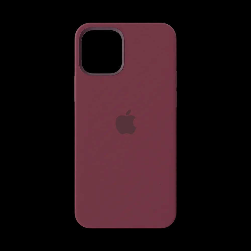 iPhone 12 Silicone Case with MagSafe Plum